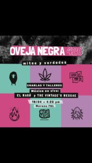 Rica comida casera, musica para levantar el cuerpo de la silla y mucha información sobre la actualidad del Cannabis en la Argentina con nuestro Dispensario Terapéutico a disposición... Cómo para perderse tremenda fecha...