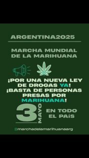 Creemos en nuestras ideas y hoy más que nunca salimos a las calles a defenderlas!
#marchanacionalcannabica
#niunpasoatras
#globalmarihuanamarch